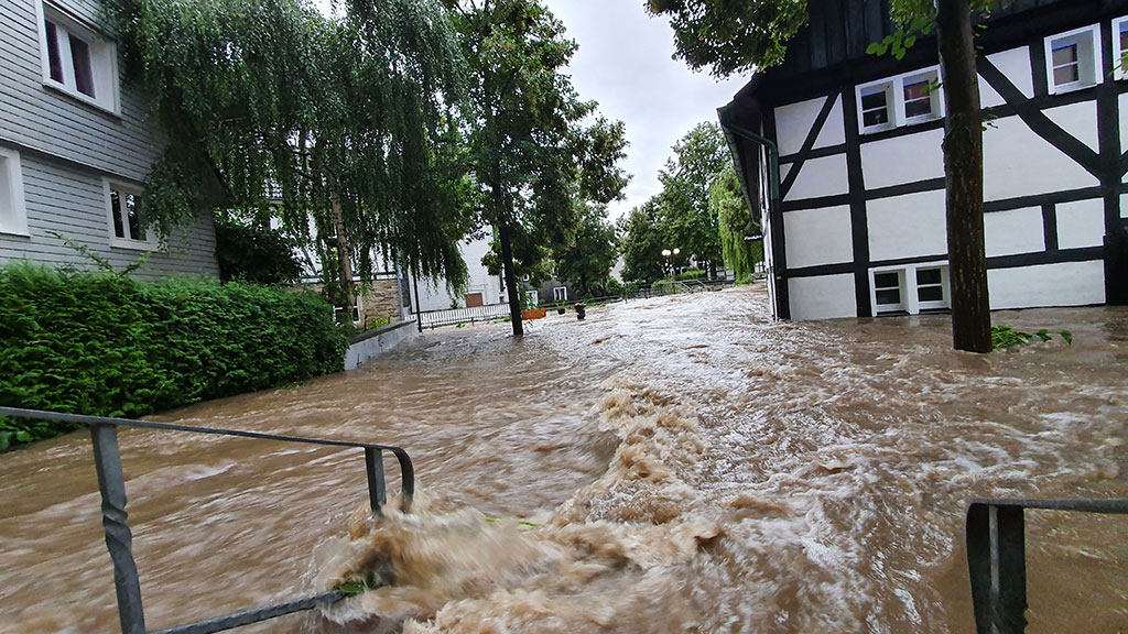 Hochwasser an der Ruhr 2021